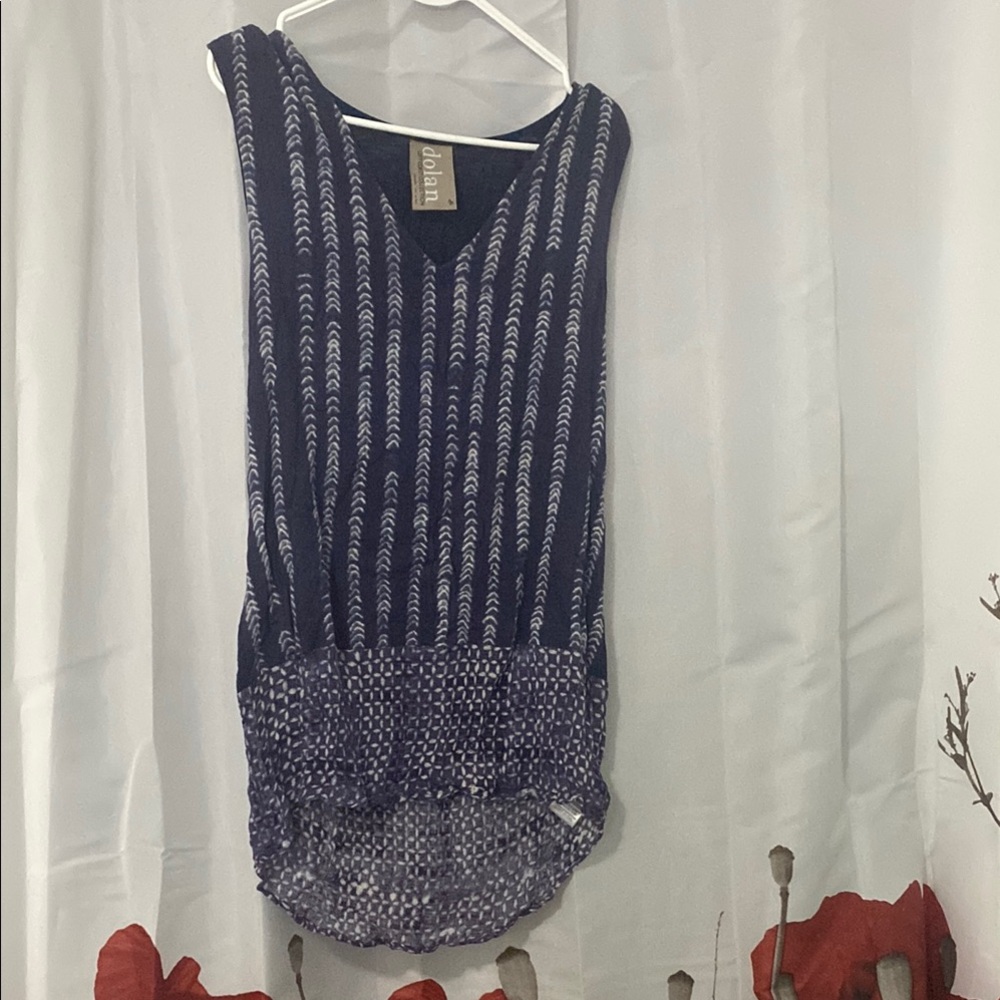 Nola Blue Sleeveless Tank Top